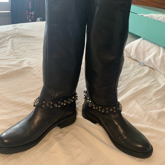 Sam Edelman Shoes - Sam Edelman Black Leather Zipper High Boots